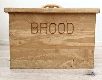 Broodtrommel hout brood box kist bak meel bloem landelijk beschikbaar voor biedingen