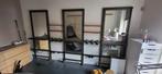 Complete Spiegelwand Kapsalon - 3 spiegels, Huis en Inrichting, Ophalen, Gebruikt, 200 cm of meer, 125 cm of meer