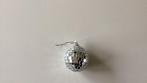 Disco kerstbal, zilverkleurig met glas dat reflecteert, Diversen, Ophalen, Zo goed als nieuw