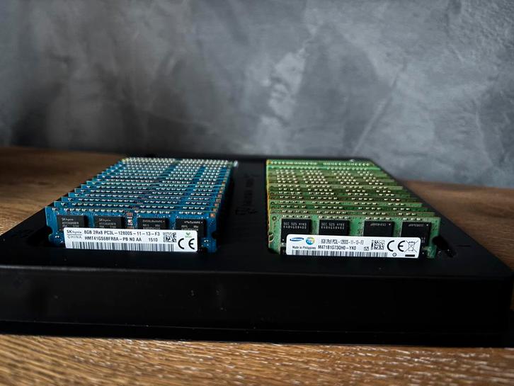 30 x 8GB DDR3 PC3L 12800 RAM geheugen, Computers en Software, RAM geheugen, Zo goed als nieuw, Laptop, 8 GB, DDR3, Ophalen of Verzenden