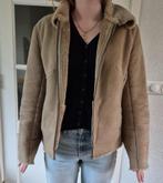 Suedé Look korte Winterjas, Kleding | Dames, Jassen | Winter, Maat 38/40 (M), Beige, Ophalen of Verzenden, Claudia Sträter