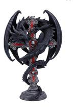 Anne Stokes Gothic Guardian Kaarsenhouder 26,5cm Nieuw, Overige materialen, Rood, 25 tot 50 cm, Nieuw