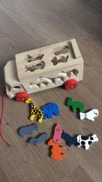 Houten dierenwagen, Ophalen of Verzenden, Zo goed als nieuw