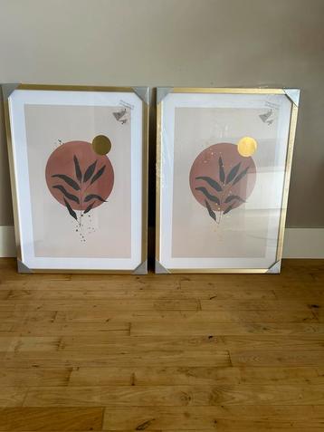 2 gouden fotolijsten poster beschikbaar voor biedingen