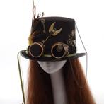 Steampunk hoed (gothic vintage fedora punk bril zwarte), Kleding | Heren, Verzenden, Nieuw, Hoed