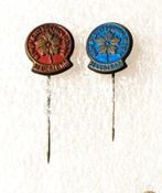 2 holmetaal speldjes Gem. Plantsoenen Rotterdam Jeugdland, Ophalen of Verzenden, Gebruikt, Speldje of Pin