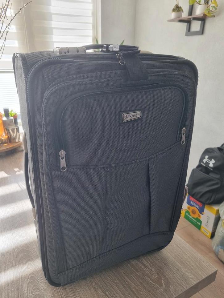 Oakman Trolley Koffer, Sieraden, Tassen en Uiterlijk, Koffers, Gebruikt, Overige materialen, Minder dan 50 cm, Minder dan 35 cm
