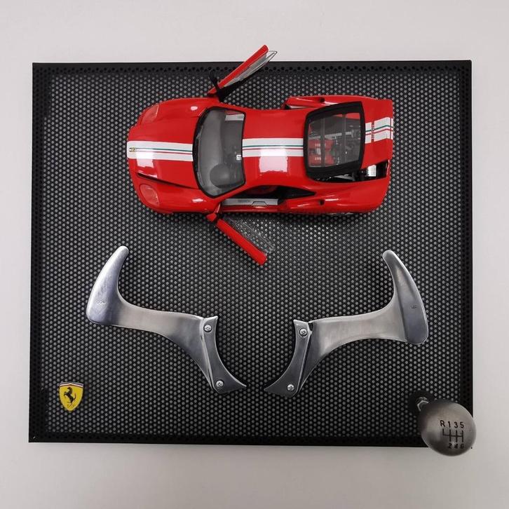 Ferrari 360 Wall Art Flippers Challenge Stradale 1:18, Hobby en Vrije tijd, Modelauto's | 1:18, Gebruikt, Auto, Hot Wheels, Ophalen of Verzenden