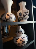 3 vazen wit blauw, Ophalen of Verzenden