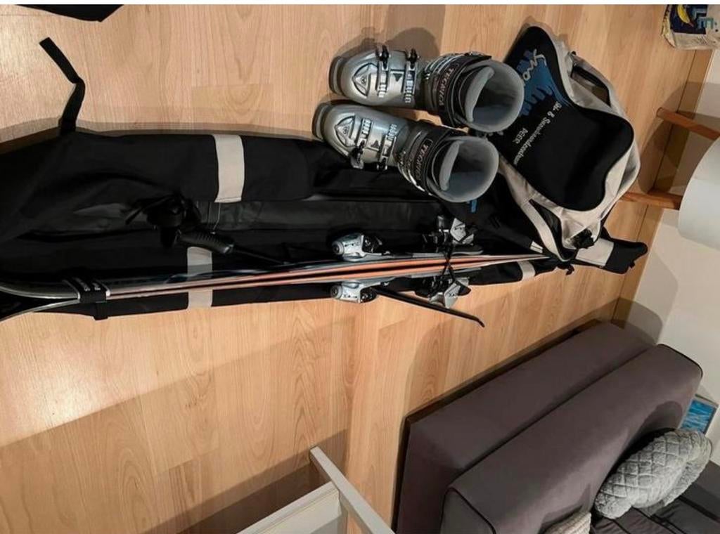 Complete skiset – Rossignol ski’s + Tecnica skischoenen +tas, Ophalen of Verzenden, Zo goed als nieuw