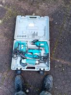 Vintage Makita set schuur decoupeerzaag en slijptol en boor, Ophalen, Nieuw, Boormachine