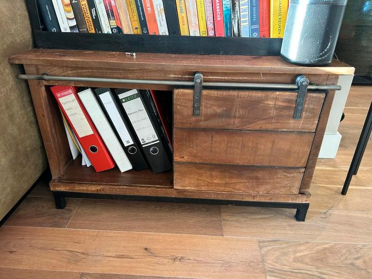 Loods 5 Boekenkast - Stoer & Stijlvol!, Huis en Inrichting, Kasten | Boekenkasten, Zo goed als nieuw, 50 tot 100 cm, 200 cm of meer