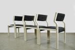 Pastoe kunststof eetkamerstoelen door Pierre Mennen, 1972, Hout, Gebruikt, Ophalen of Verzenden, Vier