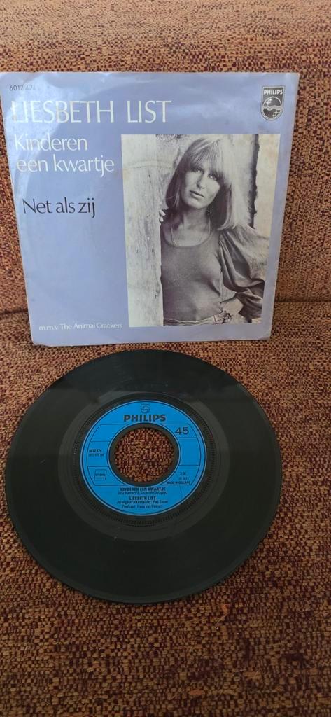 Liesbeth List - Kinderen een kwartje single, Cd's en Dvd's, Vinyl | Overige Vinyl, Gebruikt, Overige formaten, Ophalen of Verzenden