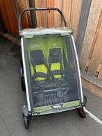 Thule Chariot Cab 2 Fietskar, Fietsen en Brommers, Fietsaccessoires | Aanhangers en Karren, Ophalen, Opvouwbaar, Zo goed als nieuw