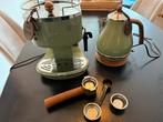 De'Longhi Icona Vintage Waterkoker + Espressomachine groen, Witgoed en Apparatuur, Koffiezetapparaten, Ophalen, Zo goed als nieuw