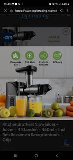 Slowjuicer Kitchenbrothers. Nieuw is doos, nooit gebruikt., Ophalen of Verzenden, Nieuw, Elektrisch, Slowjuicer