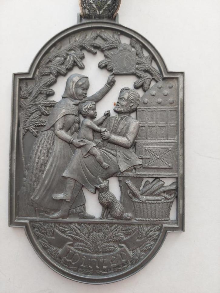 Vintage raam hangers Winteren  en Zomer, Antiek en Kunst, Curiosa en Brocante, Ophalen of Verzenden