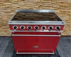 Luxe Fornuis Falcon Deluxe 90cm INDUCTIE rood 5 zones, 60 cm of meer, Ophalen of Verzenden, Zo goed als nieuw, Energieklasse A of zuiniger