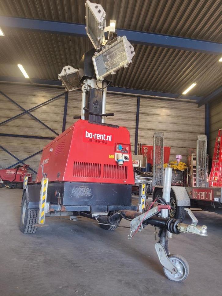 Mobiele lichtmast aggregaat, Doe-het-zelf en Verbouw, Bouwverlichting, Gebruikt, Overige typen, 500 watt of meer, Ophalen