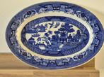 Antieke schaal Blue Willow van Petrus Regout, Antiek en Kunst, Antiek | Wandborden en Tegels, Ophalen of Verzenden