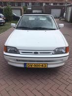Ford Escort 1.6 I Cabrio U9 1992 Wit, Auto's, Voorwielaandrijving, Escort, Stof, 4 cilinders
