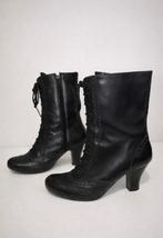 Cinderella victoriaanse veter laarzen 38 vintage, Ophalen of Verzenden, Zo goed als nieuw, Zwart, Hoge laarzen