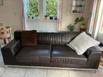 3-zitsbanken, Ikea Kramfors, donkerbruin leer (2 stuks), Ophalen, Zo goed als nieuw, Minder dan 150 cm, Leer