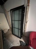 Opdekdeur met Glas, Doe-het-zelf en Verbouw, Deuren en Horren, 80 tot 100 cm, Binnendeur, Ophalen of Verzenden, 200 tot 215 cm