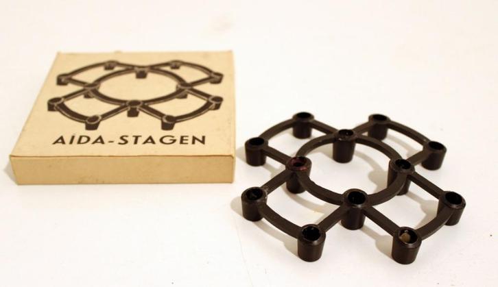 Aida Stagen - Deens vintage kandelaar mid century design, Huis en Inrichting, Woonaccessoires | Kandelaars en Kaarsen, Gebruikt