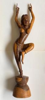 Javaans houtsnijwerk, danseres, 46 cm hg zie beschrijving, Antiek en Kunst, Kunst | Beelden en Houtsnijwerken, Ophalen of Verzenden