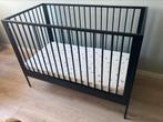 Coming kids ledikant staal zwart Bliss 120x90, Kinderen en Baby's, Babywiegjes en Ledikanten, Ophalen, Zo goed als nieuw, Ledikant