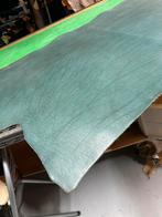 Groen grijs tuigleer 2,5-3 mm dik half soepel met ader spoor, Leer of Kunstleer, Ophalen of Verzenden, Zo goed als nieuw, 30 tot 120 cm