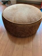 Stoffen ronde poef, Huis en Inrichting, Banken | Voetenbanken en Poefen, Ophalen, Gebruikt, Rond, 75 tot 100 cm