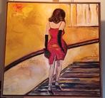 Prachtig schilderij Acryl op linnen "Rendez - vous", Ophalen