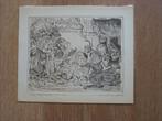 Prent/Tekening / Gravure Aanbidding der Herders ( Rembrandt), Ophalen of Verzenden