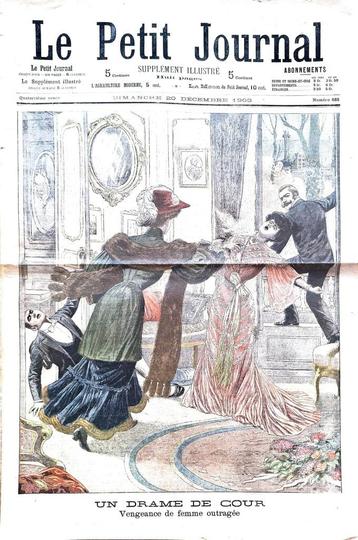 Antieke illustratie van de krant 'Le Petit journal' Div. beschikbaar voor biedingen