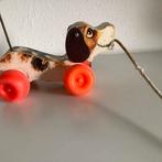 Vintage Fisher-Price Houten Hond Trekfiguur Speelgoed, Antiek en Kunst, Antiek | Speelgoed, Ophalen of Verzenden