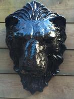 Muur fontein, water uitloop - leeuw, gietijzer, zwart, Ophalen of Verzenden, Gietijzer, Fontein