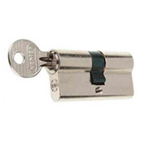 Nemef profielcilinder 30-30 mm vernikkeld 110-7, Hobby en Vrije tijd, Overige Hobby en Vrije tijd, Nieuw, Ophalen of Verzenden