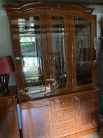 Italiaans Vitrinekast met verlichting kast, Huis en Inrichting, Kasten | Vitrinekasten, Ophalen, Gebruikt, 100 tot 150 cm, 200 cm of meer