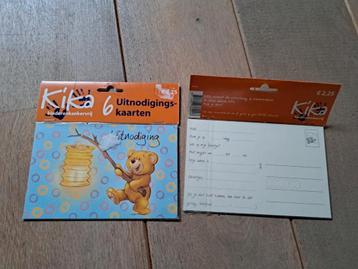 Uitnigingskaarten/NIEUW /KIKA/2 X 6 STUKS € 3,50 beschikbaar voor biedingen