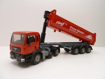 MAN   ''Fliegl Stone Master ''  Siku beschikbaar voor biedingen