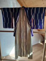 Traditionele Japanse Kimono white blue, Antiek en Kunst, Ophalen of Verzenden