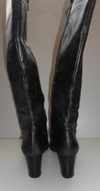 Peter Kaiser zilver grijze laarzen leer hak 6,5cm 39.5 47717, Kleding | Dames, Schoenen, Peter Kaiser, Hoge laarzen, ., Ophalen of Verzenden