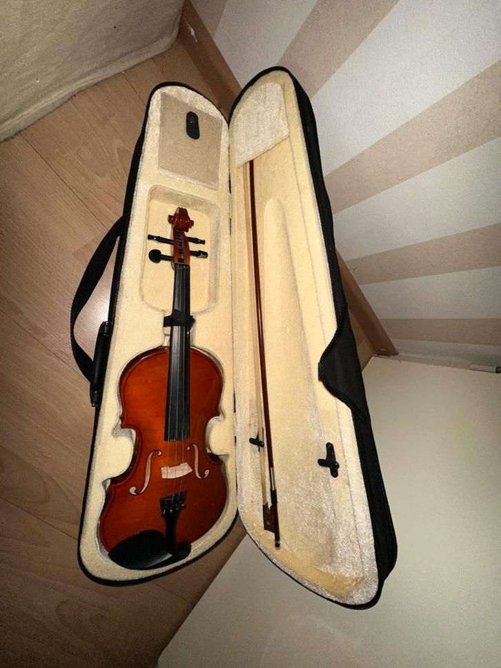 Complete Viool 4/4 Set, Muziek en Instrumenten, Strijkinstrumenten | Violen en Altviolen, Zo goed als nieuw, Viool, 4/4-viool