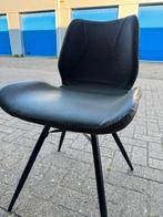 Mooi gestikte leren stoel nieuwstaat, Ophalen, Zo goed als nieuw, Grijs, Eén