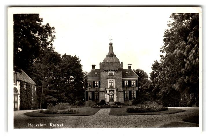 Heukelum, Kasteel, Verzamelen, Ansichtkaarten | Nederland, Gelopen, Gelderland, 1940 tot 1960, Verzenden