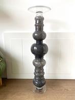 Elegante Kaarsen Standaard fidro glas, Zwart, Ophalen of Verzenden, 75 cm of meer, Glas