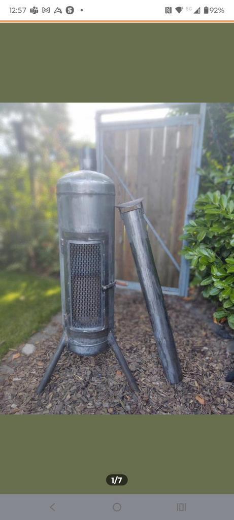 Prachtige Handgemaakte industriële tuinkachels, Tuin en Terras, Tuinhaarden, Zo goed als nieuw, Ophalen